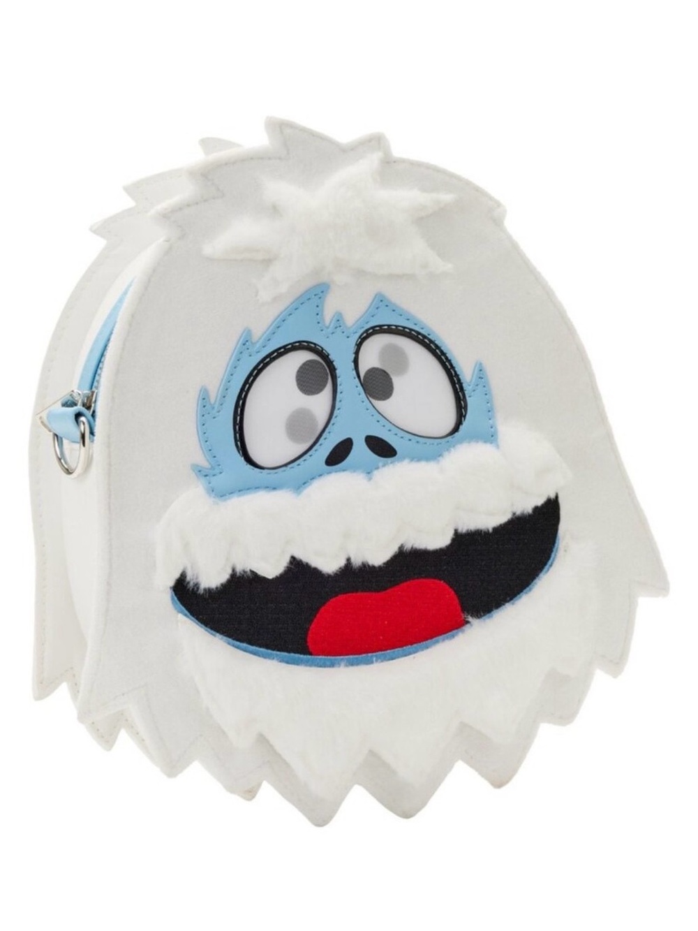 Loungefly White Plush Bumble Crossbody Bag with moving eyes!